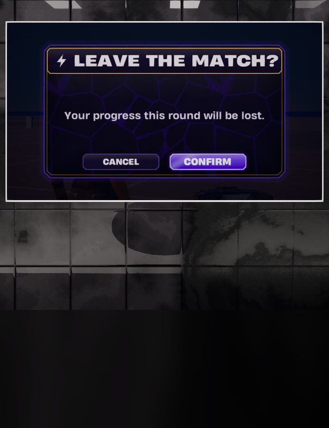 The Confirm dialog placed in a level